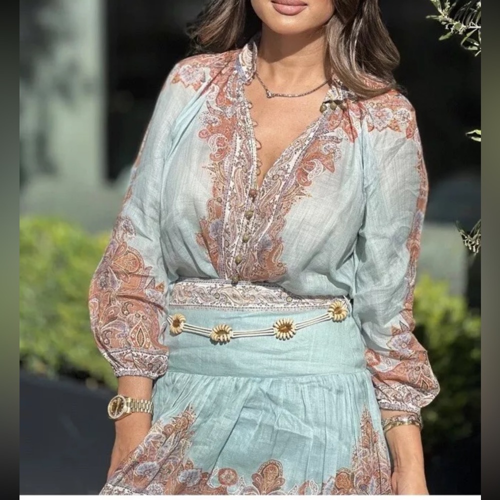 ZIMMERMANN Devi Paisley Blouse